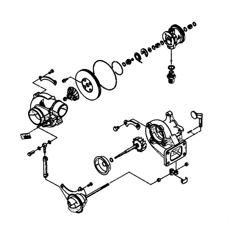 Booster la construction de dessin d'explosion de turbocompresseur