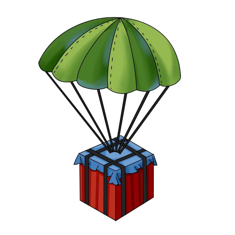 Battlegrounds PUBG parachute