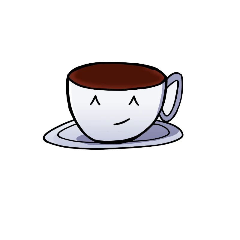 Glücklicher Kaffee