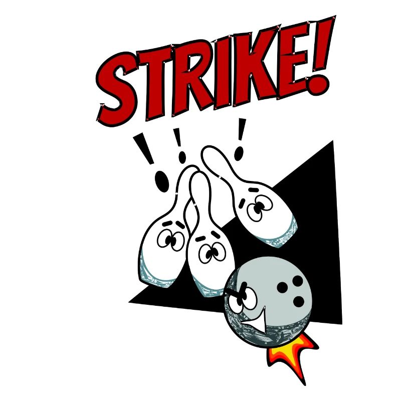 Bowling Strike Kugel Gewinner Team Geschenk