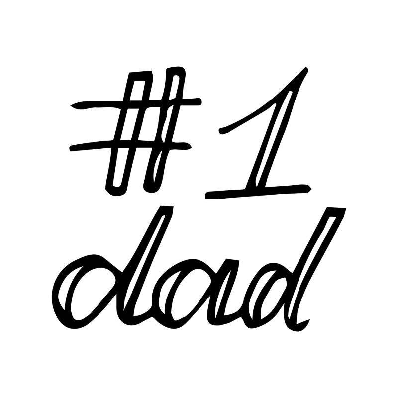 #1 Dad bester Papa der Welt Vatertag
