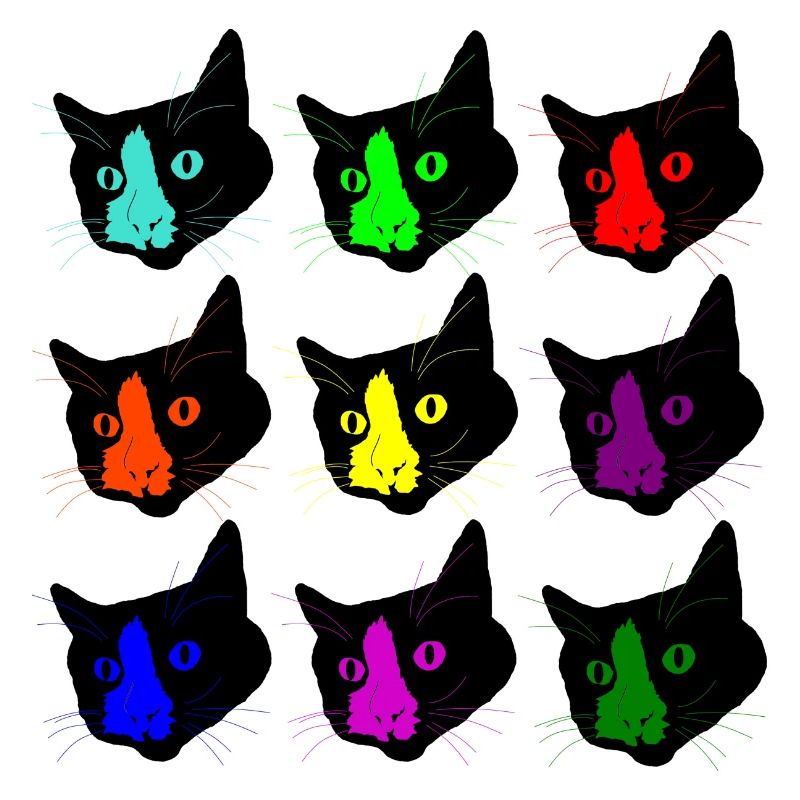 Katze Warhol