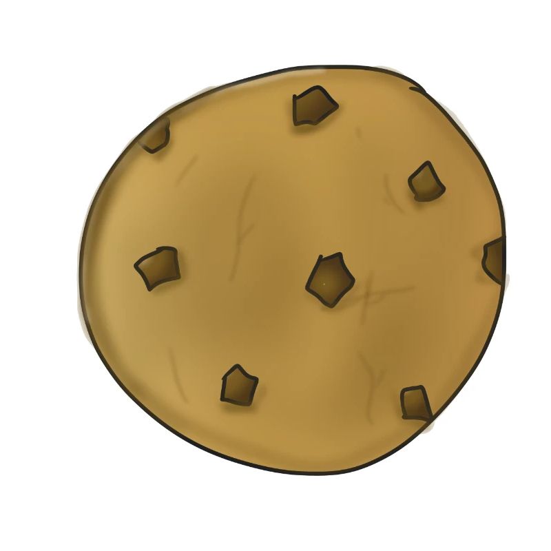 Biscuit cookie graphic image icon drawing clipart