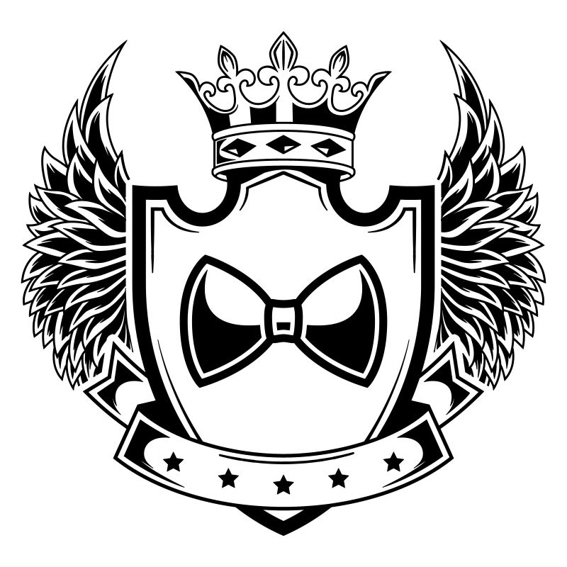 Bow Tie Gentleman Wappen