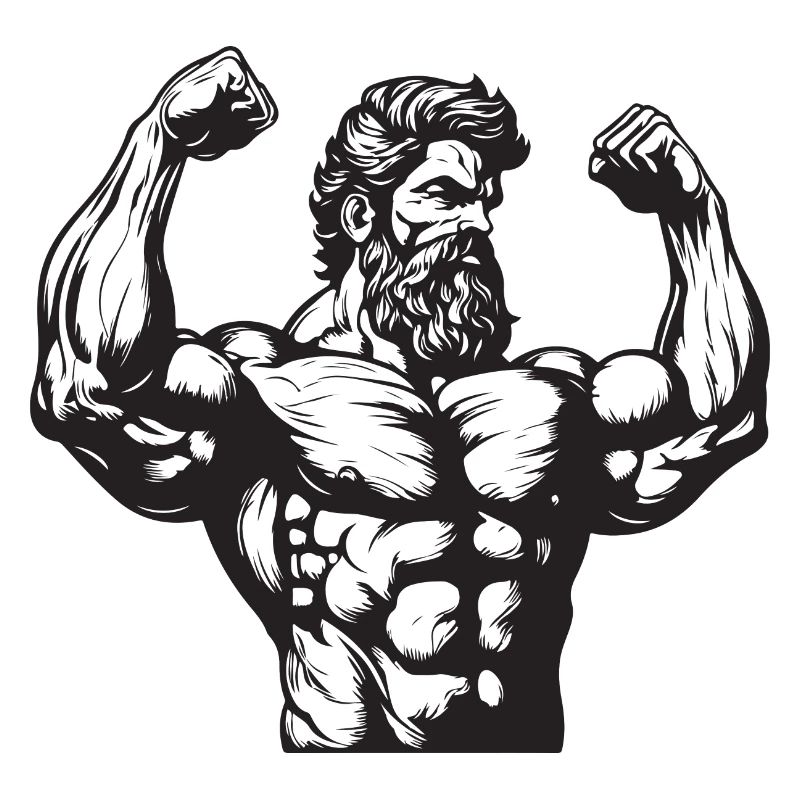 Bodybuilder Muscles Workout Gym