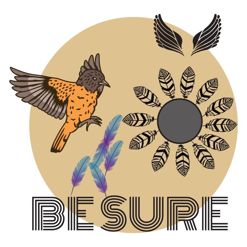 Bird feather design