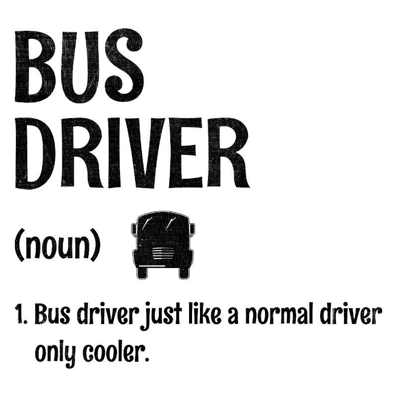 Chauffeur de bus comme un conducteur normal, mais plus froid