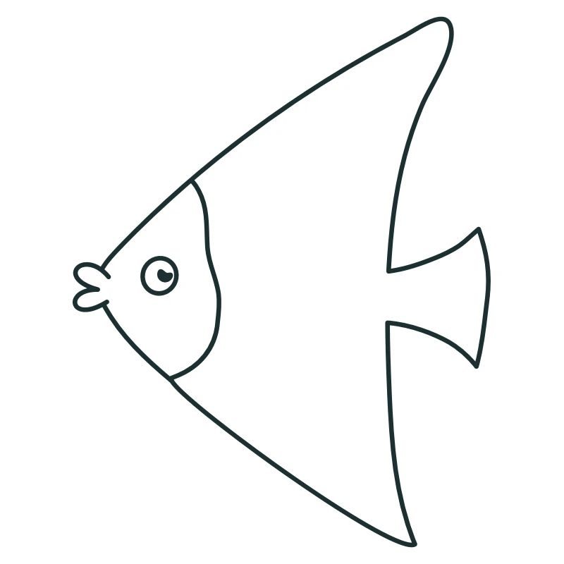 drôle de poisson ange mignon