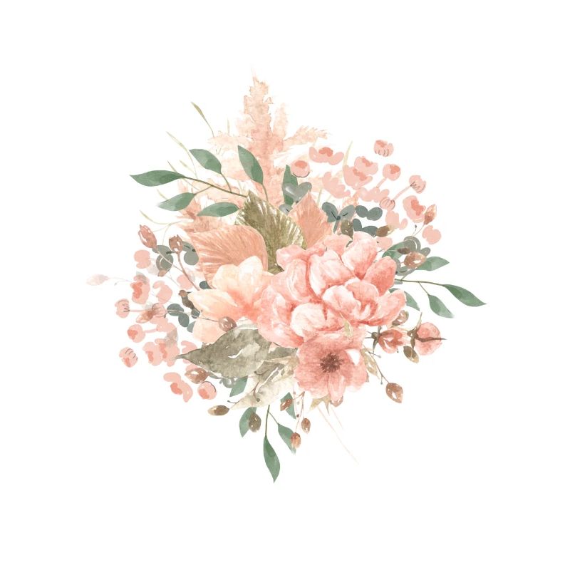 Floral boho style