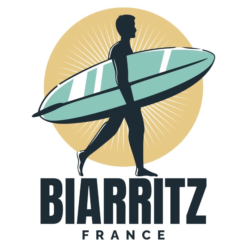 Biarritz Frankreich Beach Surfer