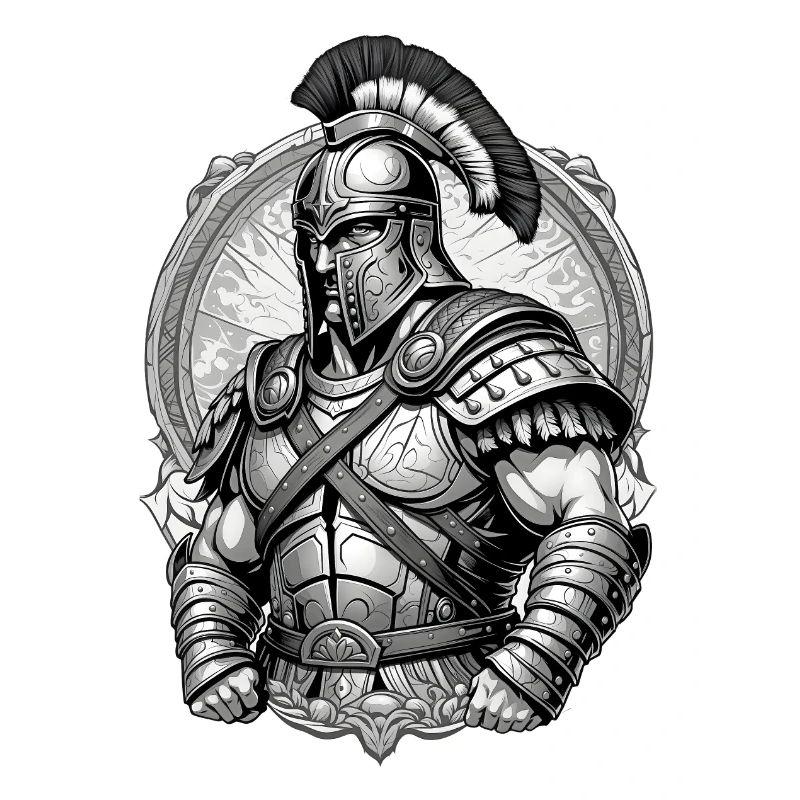 Graphismes de gladiateur
