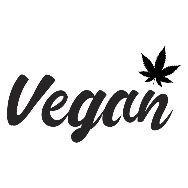 Feuille de cannabis végétalien