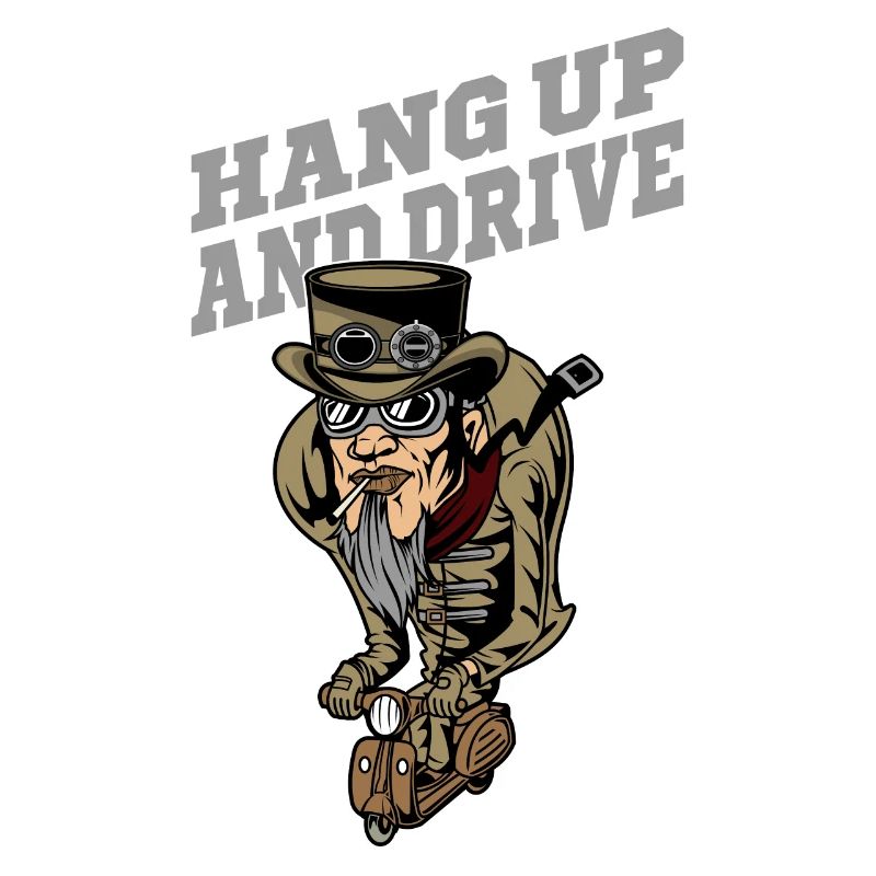 Steampunk Scooterman Hang Up, Drive Gift Idea