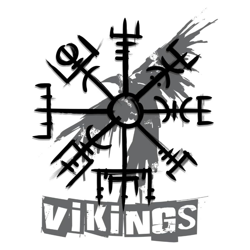 Vikings corbeau & vegvisir