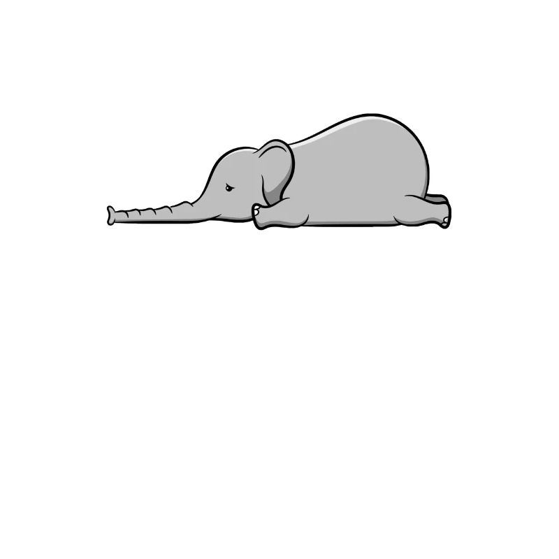 Müder Elefant | Geschenk süß süß