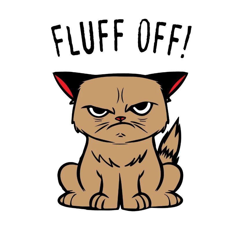 Cadeaux de sarcasme Chat Hate People Wicked Joke