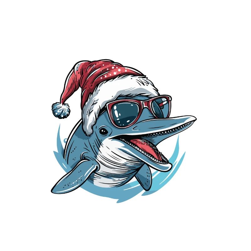 Dauphin Noël Drôle