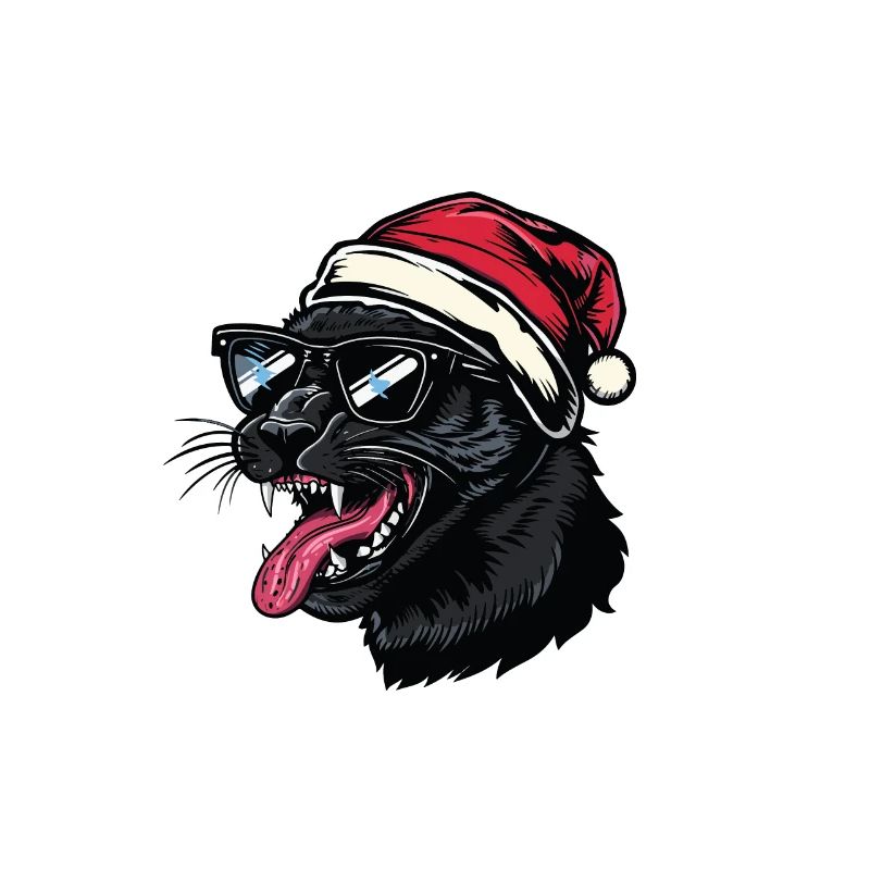 Panthère Noël Drôle