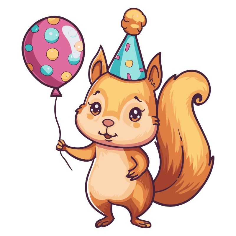 Eichhörnchen Geburtstag Comic