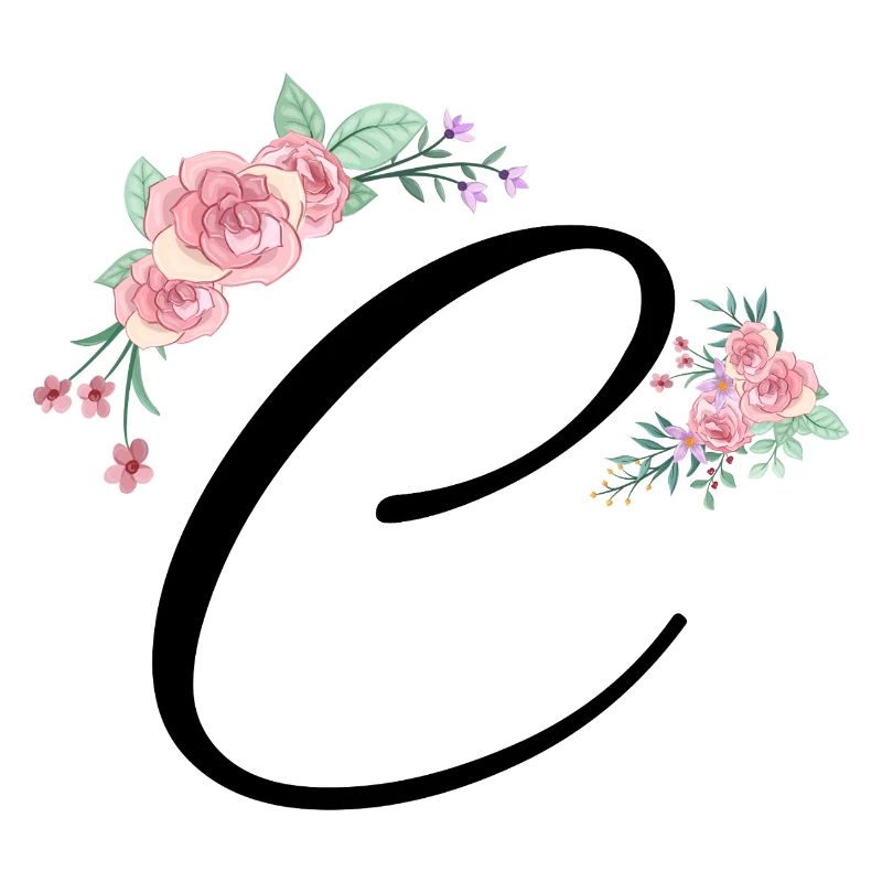 Buchstabe c Blumen
