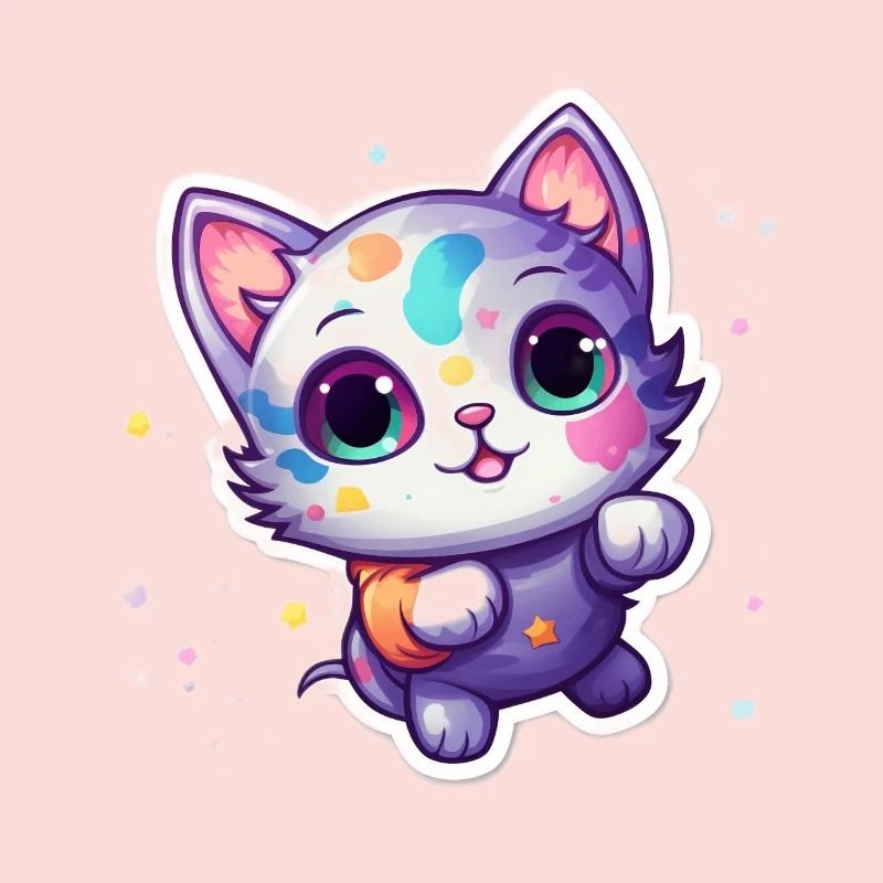 Un mignon petit chat dans l’espace