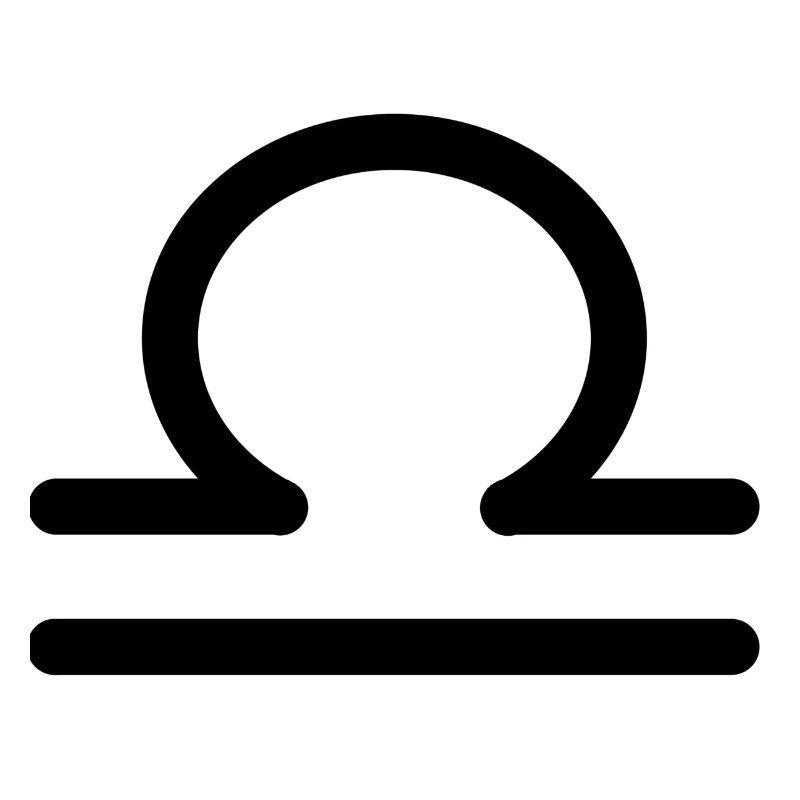 Waage Sternzeichen black