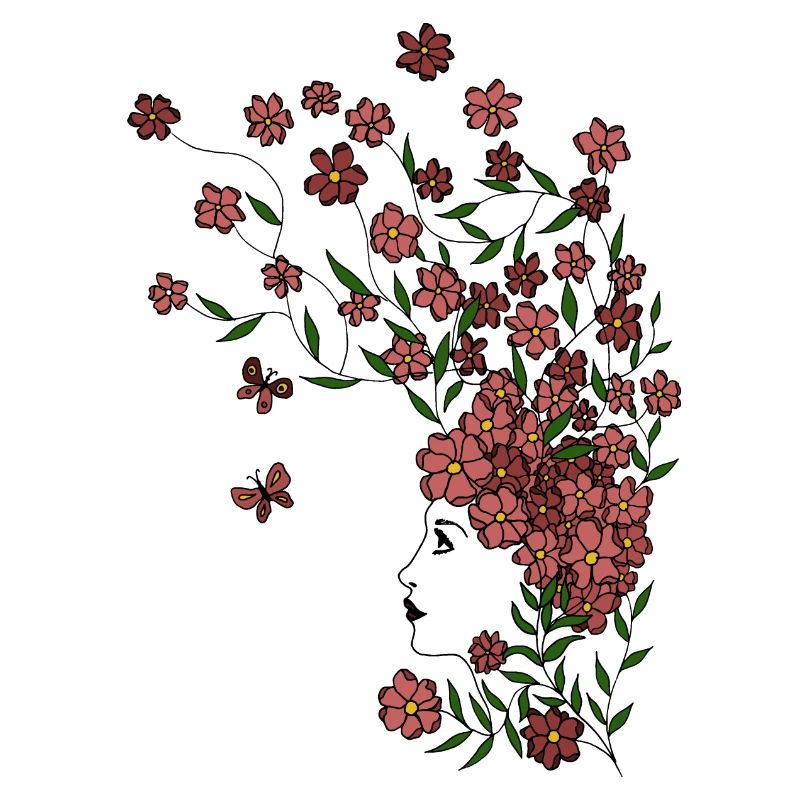 Fille de fleur