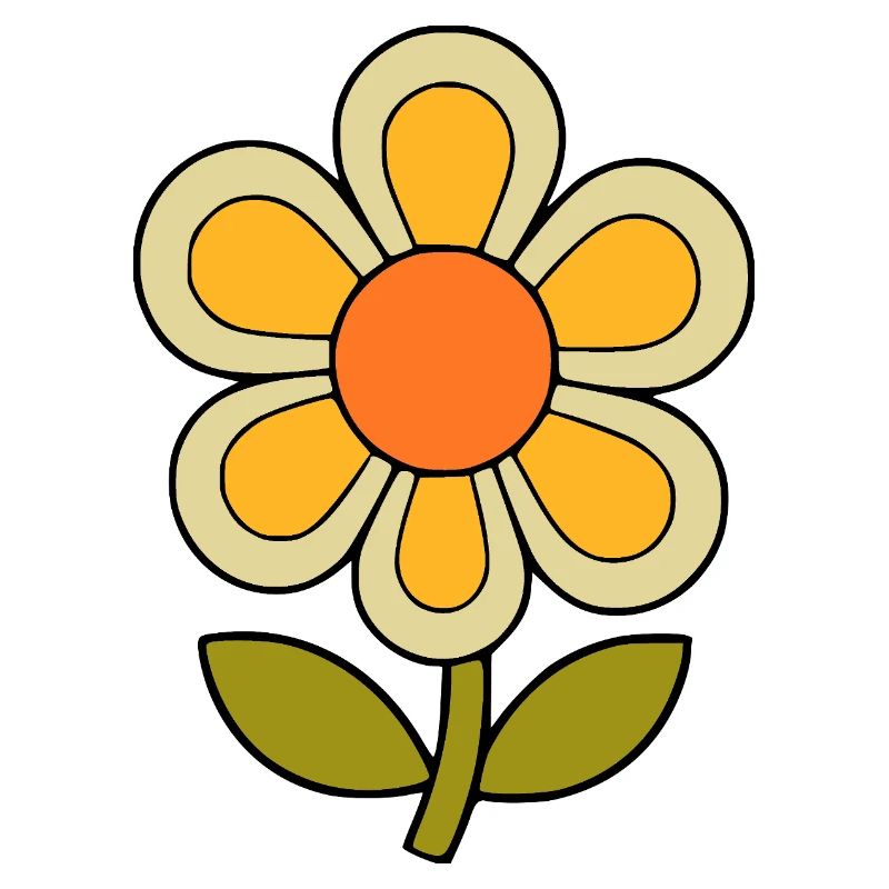 70s flower pattern retro flowerpower