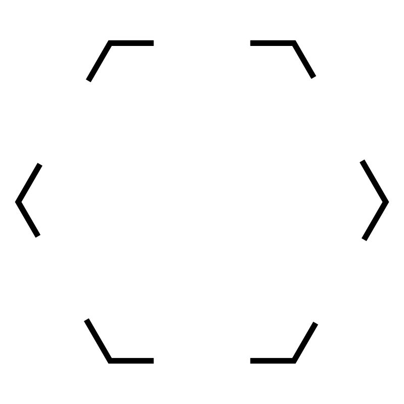 Dashed hexagon