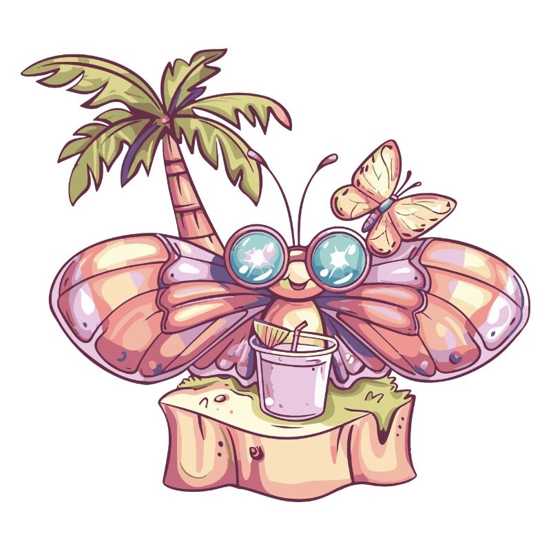 Vacances d’été papillon