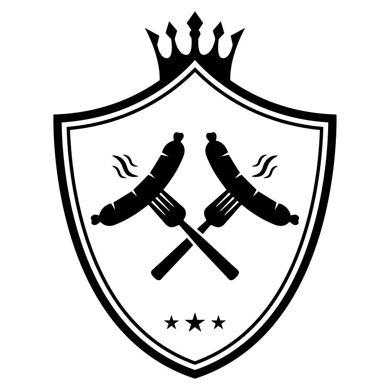 bratwurst symbole blason saucisse currywurst