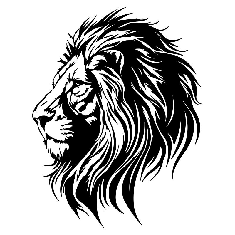 Lion's head symbol lion