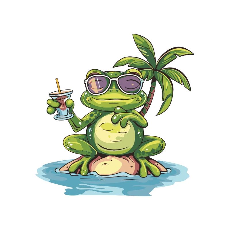 Frosch Sommer Urlaub