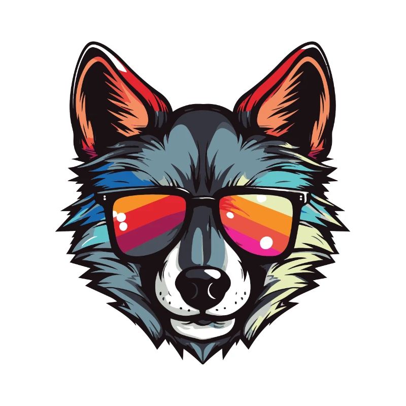 Wolf Kopf Cool