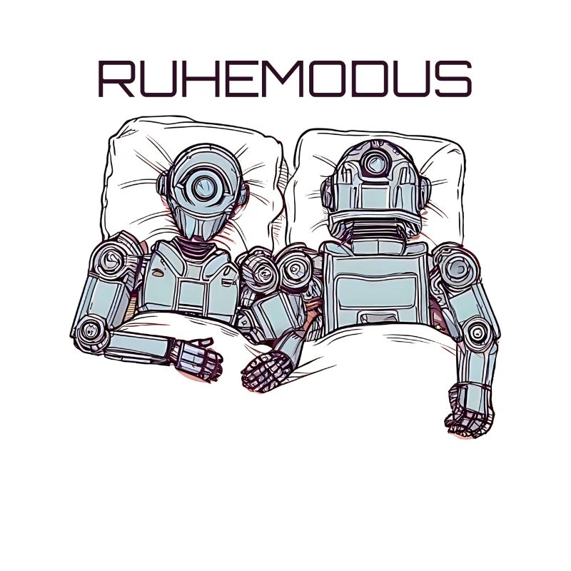 Pyjama drôle de mode repos de robot endormi