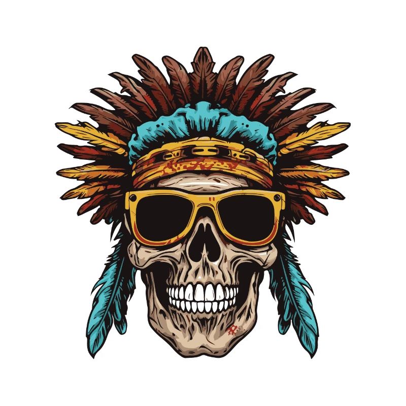 Crâne Apache Indien