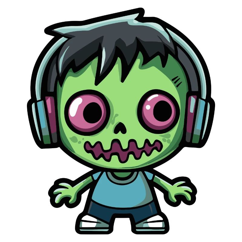 Zombie Halloween Comic Kawaii