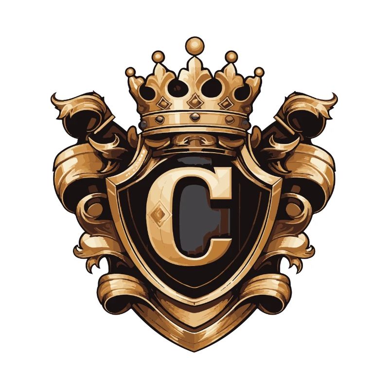 C Letter Logo Crown