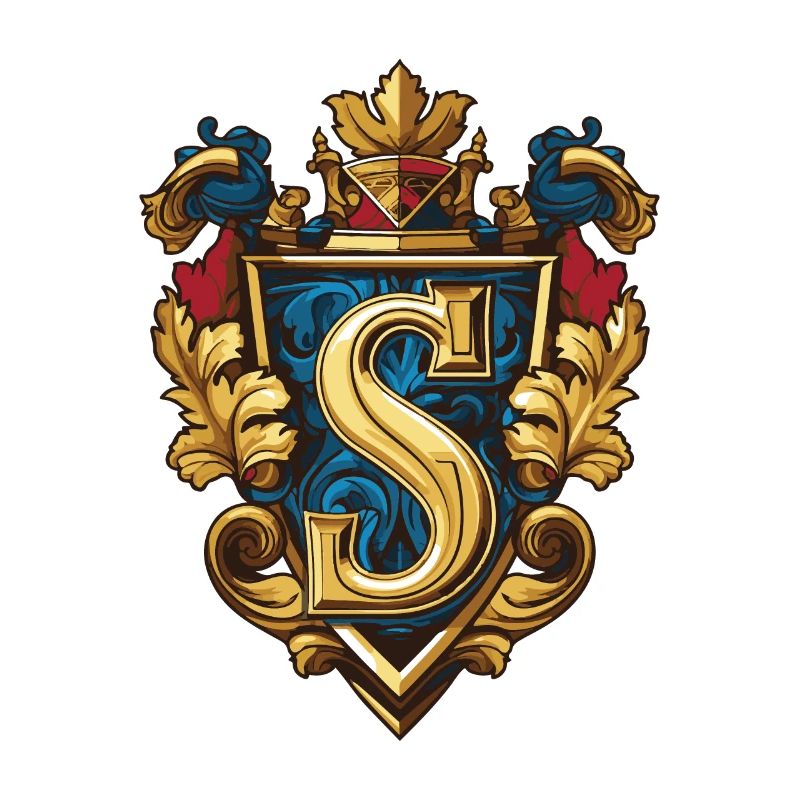 S Buchstabe Logo Krone