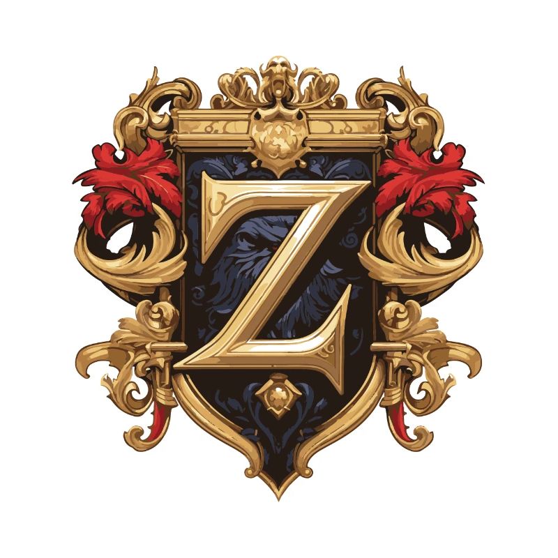 Z Buchstabe Logo Krone