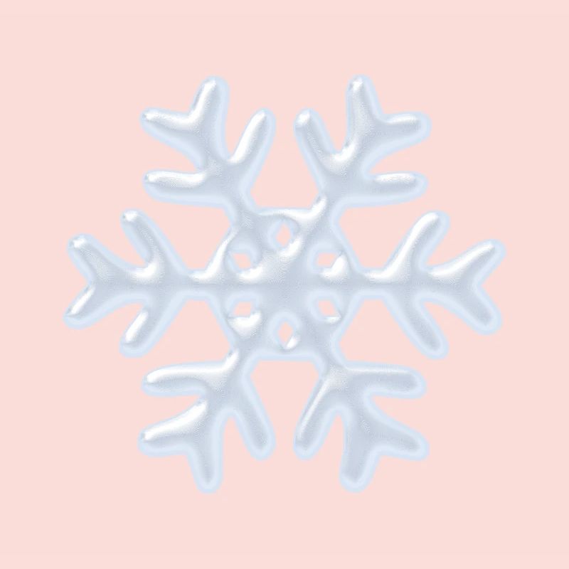 Flocon de neige 3D