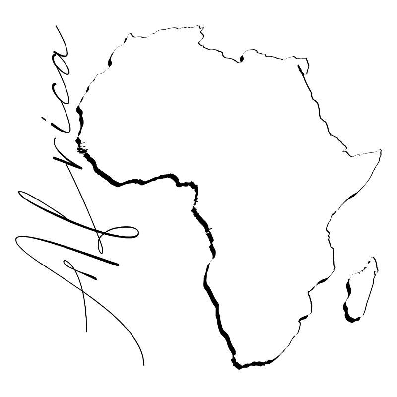 Carte de l’Afrique comme plan EN