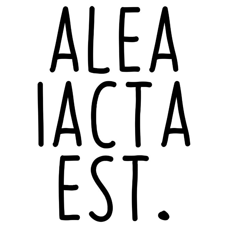 alea iacta est Würfel sind gefallen Latein Sprache