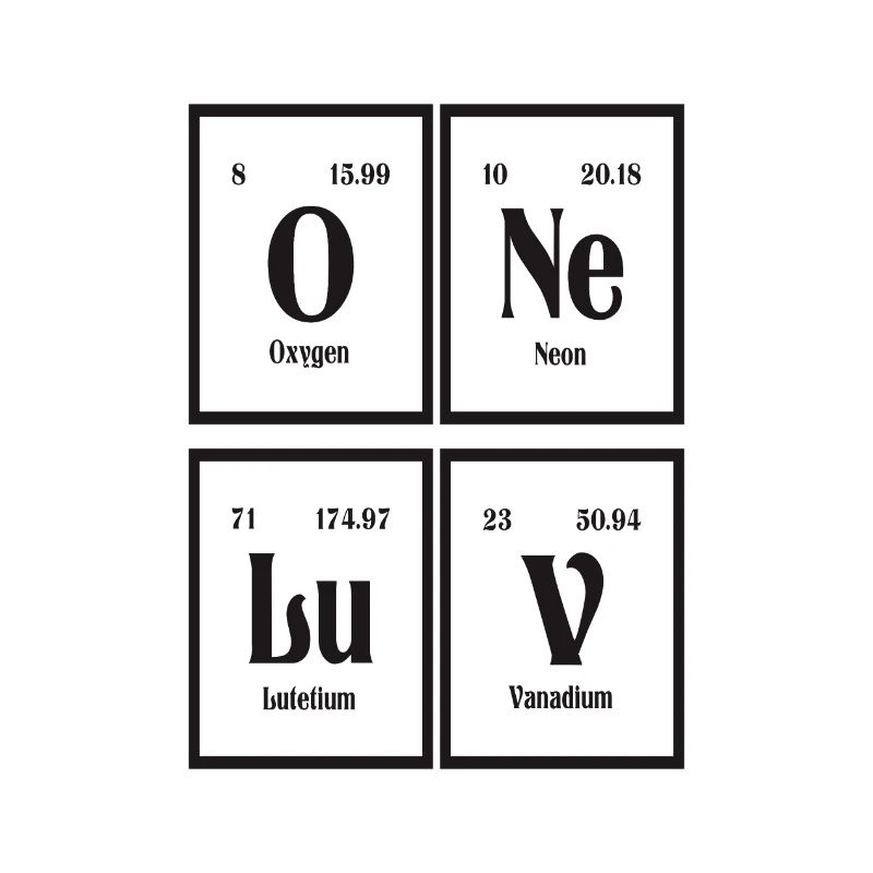 One Love | Periodensystem der Elemente