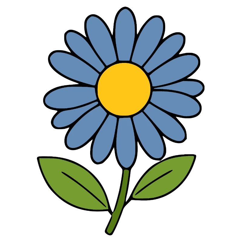 blaue Blume Blumen Geschenk Geburtstag