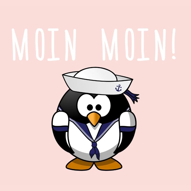 Moin Moin Pinguin Geschenk
