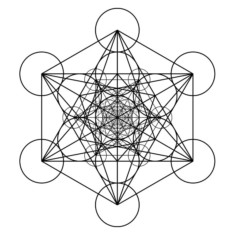Metatron's Cubes Black