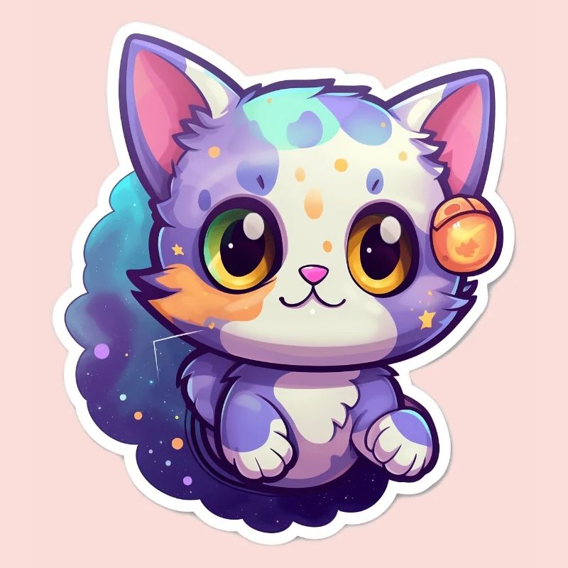 Un mignon chat de l’espace