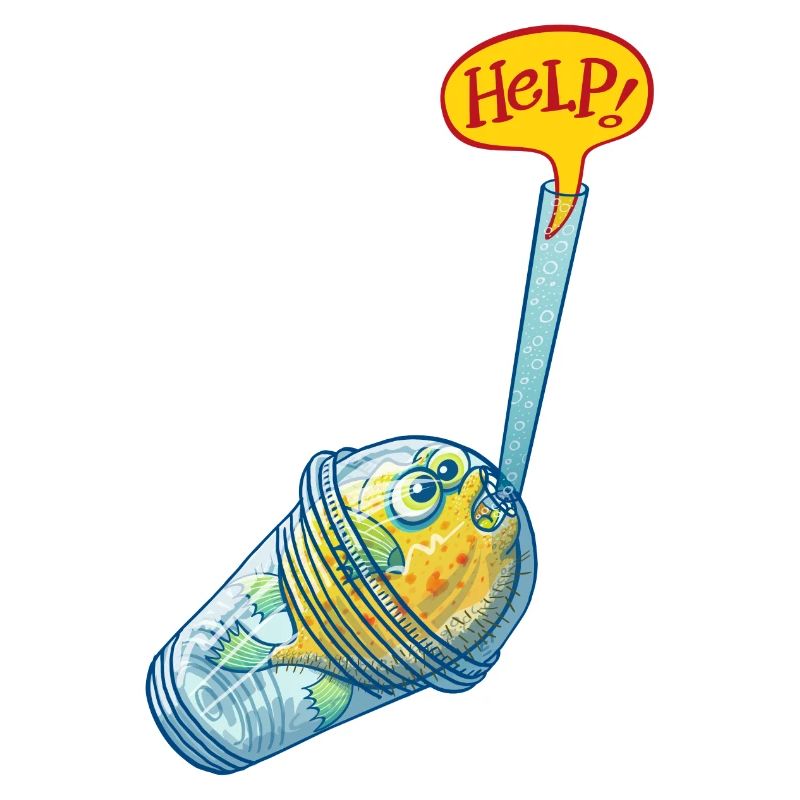 Poisson-globe dans verre plastique demande d'aide