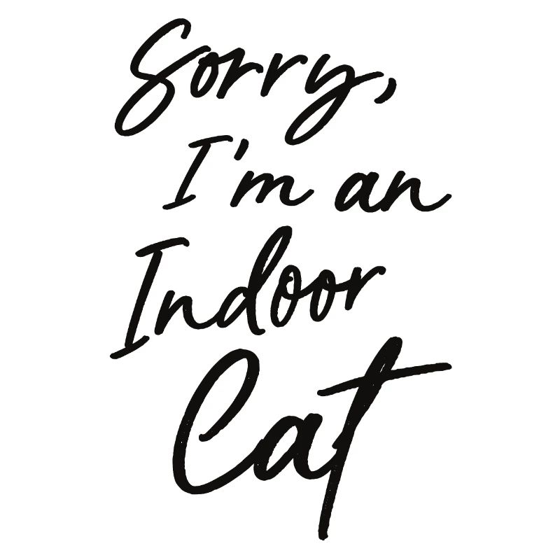 Désolé, je suis un chat d’intérieur